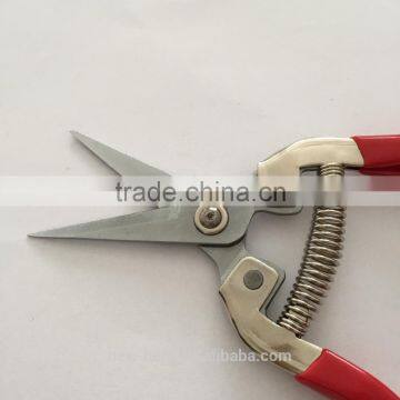 Stainless Steel Pick Fruit Scissors With Red Handle photo-3
