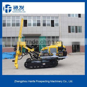 HF138Y hydraulic crawler blast hole drilling rig, can drill both horizontal and vertical hole