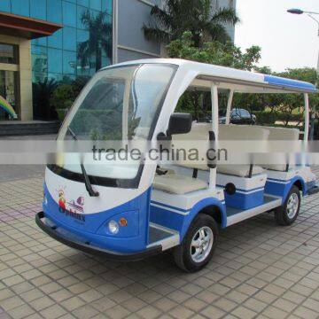 Top quality hot sale 11 person electric sightseeing shuttle bus