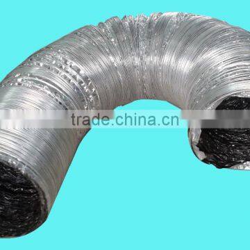 Hydroponics Diameter 4" 6" 8" 10" 12" 25ft Standard Double Layers Aluminium Flexible Air Vent Ducting Pipe With Black Inside photo-3