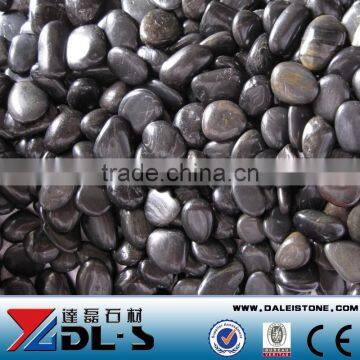 Black Polished River Pebbles Stone