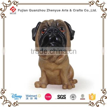 2016 resin sitting small dog figurine