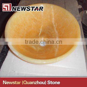 yellow natural onyx vessle factory
