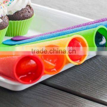 colorful popsicle mold/silicone ice cream maker/ silicone popsicle molds