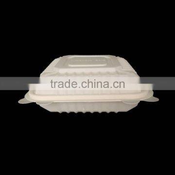 CBT026 Disposable Biodegradable 9 Inch 3 -div Corn Starch Food Container
