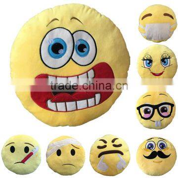 Whole Custom Made Cartoon Round Plush Emoji Pillows