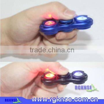 2017 Best Selling Steel Fidget Spinner, Hand Spinner with Led Light Fidget spinner