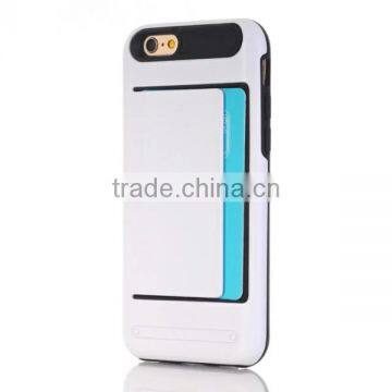 TPU + PC Combo Mobile Phone Case Cover With Card Slot for IPhone 7 photo-2