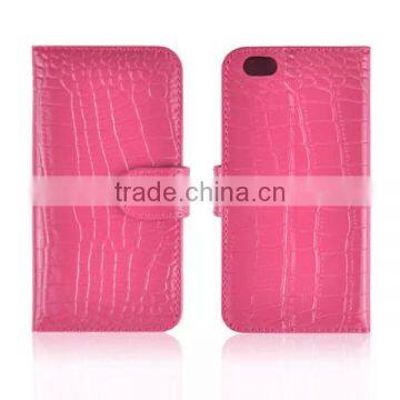 Fashion Crocodile Pattern Leather Flip Mobile Phone Case,genuine Leather Case for IPhone 6 6Plus photo-4