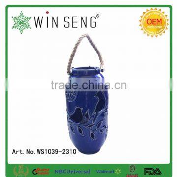 Ceramic Tealight Candle Holder Hanging Candleholder photo-4