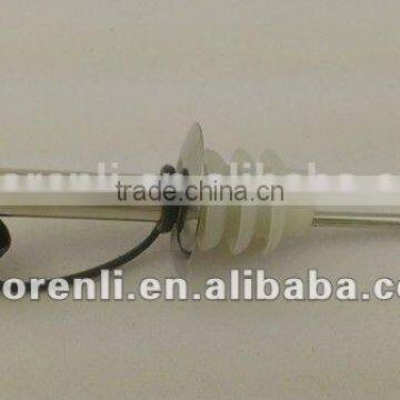 Set 2 Pieces White Stainless Steel Coated Hot Sale Colored Oil Vinegar Bottle Glass Empty Olive Oil Bottles Shaped photo-4