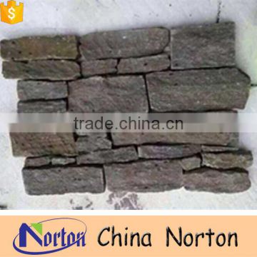 Cheap grey firepalce decoration Cement back wall cladding stone NTCS-C028Y