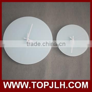 Promotional round shape blank coated wall clock for logo printing