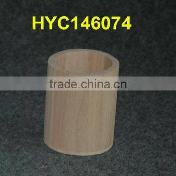 high quality unfinished wooden pen pot