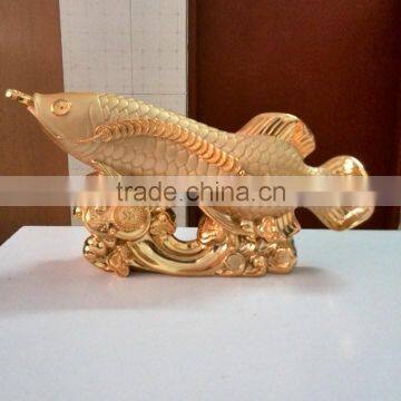 Gold lucky fish figure decoration