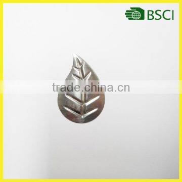 Leaves shape metal parts for home garden decoration