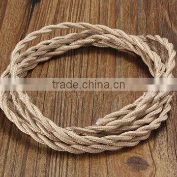 Electrical Wire Fabric Weaving Cable Colorful 2 Cord Textile Braided Wire photo-4
