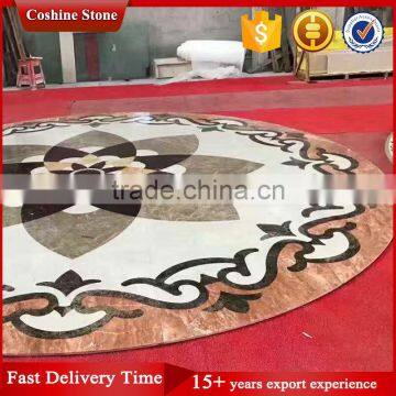 Custom Modern Italian Inlay Marble Lobby Flooring Design photo-2