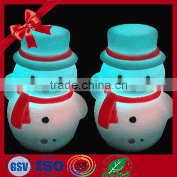 Hot Wholesale Latest Plastic Snowman Flashing Led Night Light For Christmas 2016