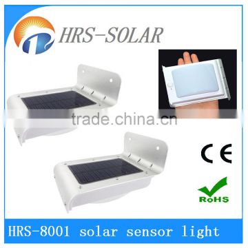 solar power 16 LED PIR motion infrared induction lamp