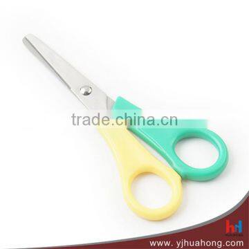 5.25" left hand promotional plastic handle student scissors (HA-07B)