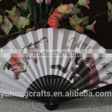 Personalized Cloth Folding Fans With Bamboo Ribs photo-2