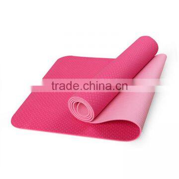 Wholesale ECO Double Color Double Layer Anti-slip TPE Yoga Mat For Fitness photo-6
