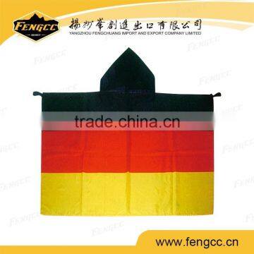 2016 new design German body flag kids sports rain ponchos