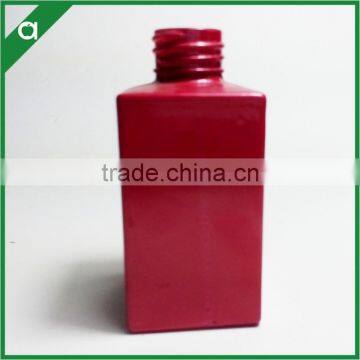 Green Blue Brown Red Painted Square Glass Bottle with Screw Cap