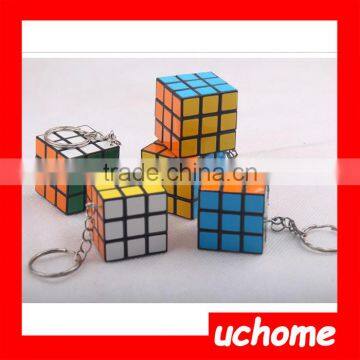 UCHOME Yiwu Factory Colorful Custom Souvenir Magic Cube Keychain photo-6