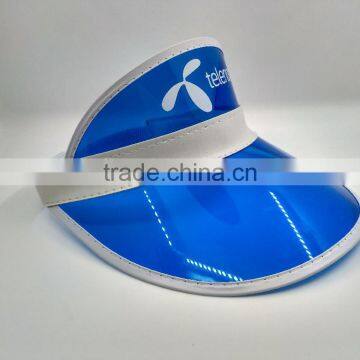 New Arrival Wholesale Plastic Long Brim Sun Visor Cap Transparent photo-5
