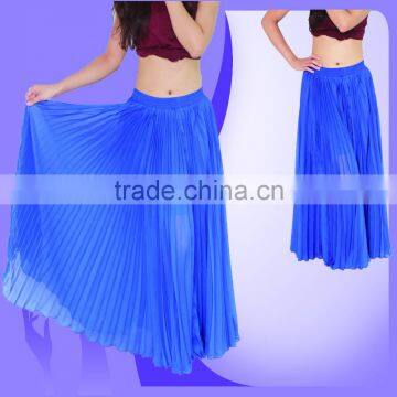 Hot Sale Stelisy Dark Blue Color Pleated Skirt Dance Plwated skirt