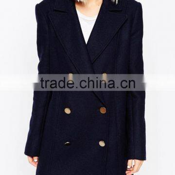 2015 High Quality Winnter Wholesale Slim Fit Wool Women Coat photo-2