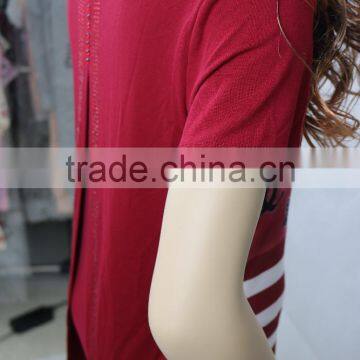 Fashion Design Printing And Hot Drilling Milk Silk Lady's Blouse photo-3