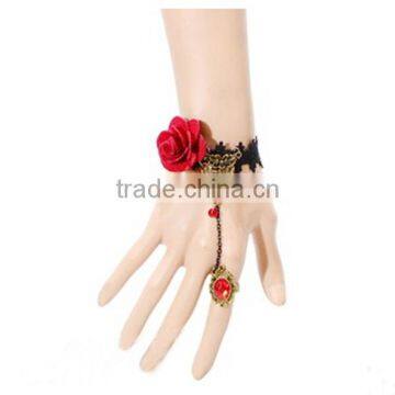 American export antique flower design bracelet and ring sets bride jewelry set