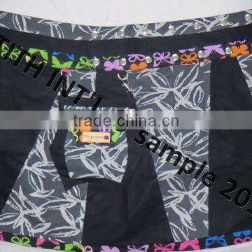 Cotton Printed Mini Skirt With Pocket photo-5