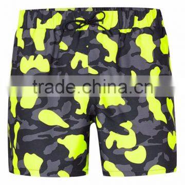 2017MGOO Fitness Camo Swim Trunks 100% Polyester Custom Pattern Printing Skinny Swim Shorts With Mesh Brief Inside photo-6