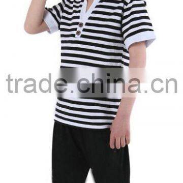 kids zebra striped polo shirt children clothing