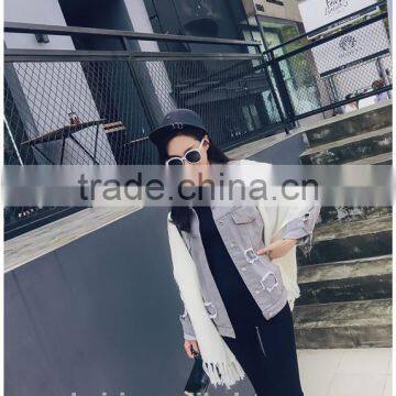 2016 Winter Cashmere Scarf Brand Men Scarves Wool Warm Shawls Cotton Designer Tassel Women Wraps photo-5