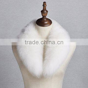 Myfur Natural White Fox Fur Soft Body Fur Collar To Attach Women Garment