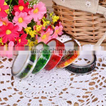 1.5*10m Pattern Waterproof Adhesive Washi Masking Tape for Office Decor . photo-2