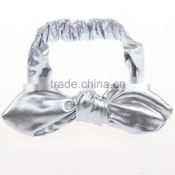 Elastic Headbands,Mental Color Leather Headbands,Ear Headbands photo-2