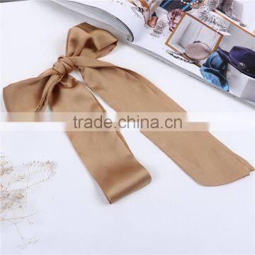 Polyester Multifunction Skinny Scarf Khaki Choker photo-3