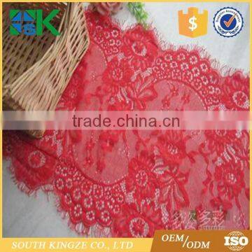 Fashion Eyelash Lace 3 Yard /Lot Eyelash Lace Fabric Decoration Diy Clothes Sewing Accessories Embroidery 33cm Black Red Yellow photo-6