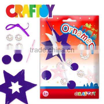 Christmas ornament kit low price OEM make your own girl craft