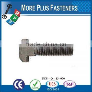 Made In Taiwan Stainless Steel Black Oxide Bright Zinc Plated Tee Head Bolt photo-3
