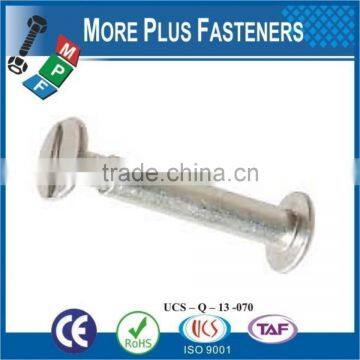 Made in Taiwan Aluminum Slotted Brass Smooth Truss Barrel Head Steel Phillips Flat Head Stainless Steel Mating Screw photo-2