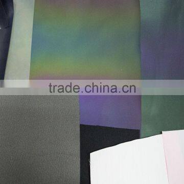 2016 Popular 0.6mm Rainbow Reflective pu Fabric for Backpack photo-4