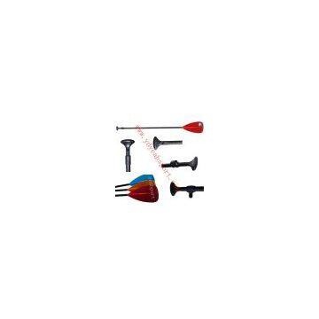 adjustable or fixed glass fiber stand up board paddle with colored blade