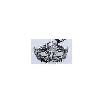 Custom Mens Luxury Fashion Metal Masquerade Mask With Crystal